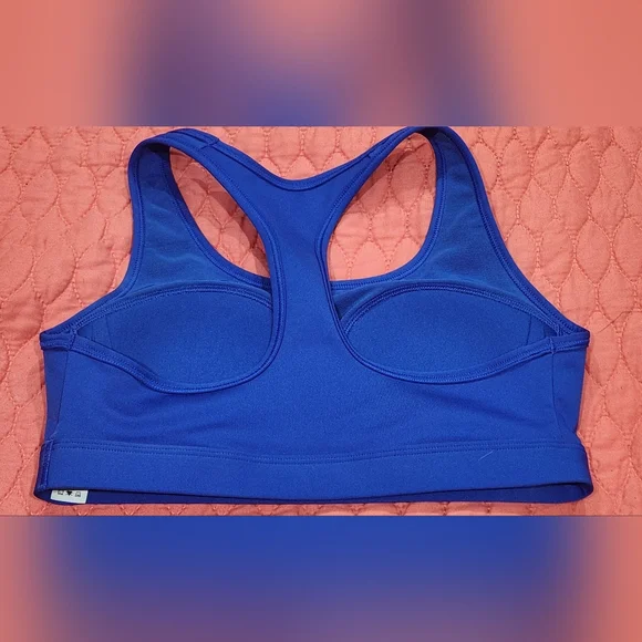 Nike Women's Royal Blue Sports Bra - Picture 2 of 6
